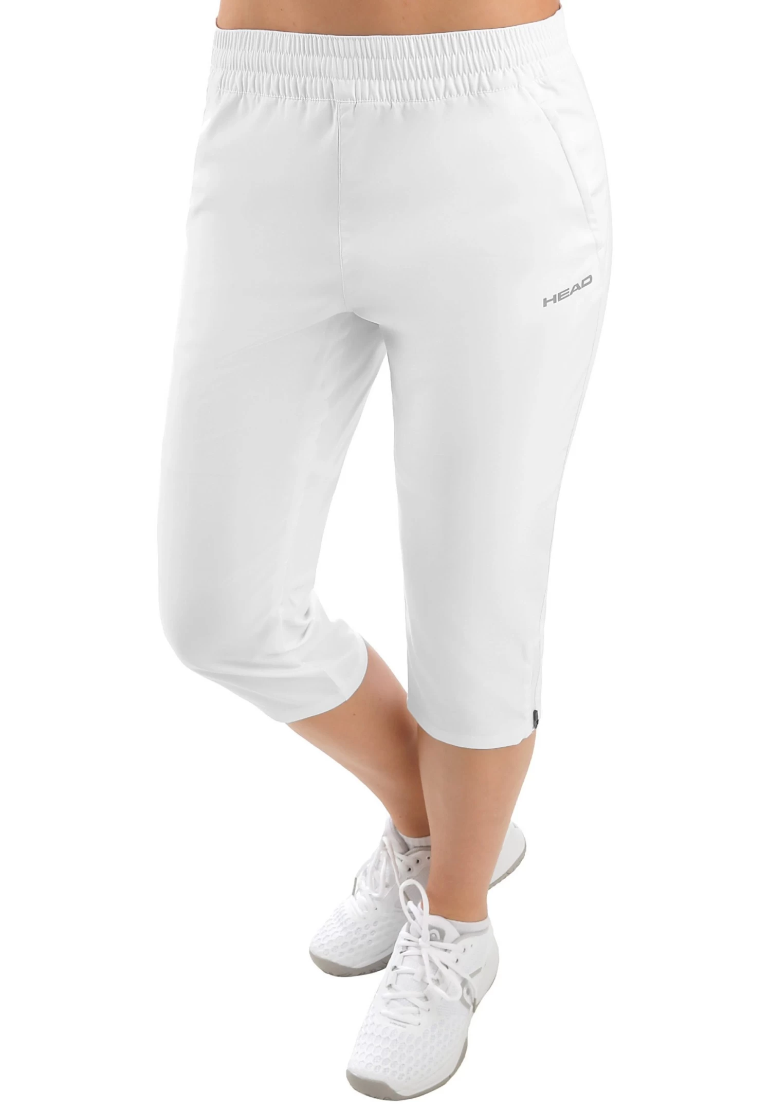 Head Club 2 4 - 3/4 Sportbroek - Weiss/Silber