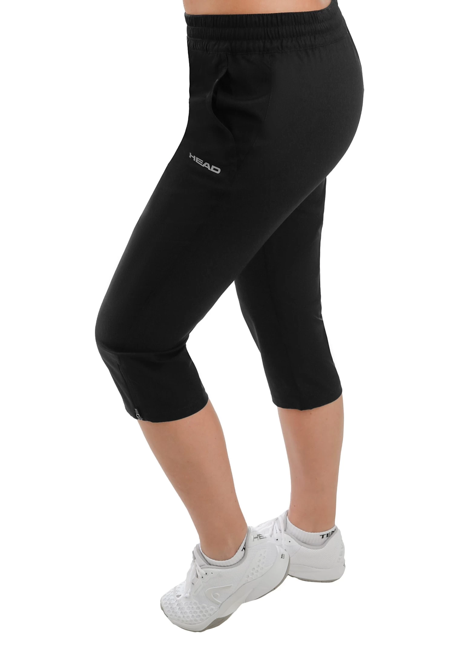 Head Club 2 4 - 3/4 Sportbroek - Schwarz/Silber - Afbeelding 5