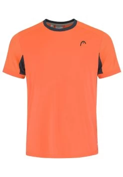 Head Slice - T-Shirt Print - Orange Dunkelblau