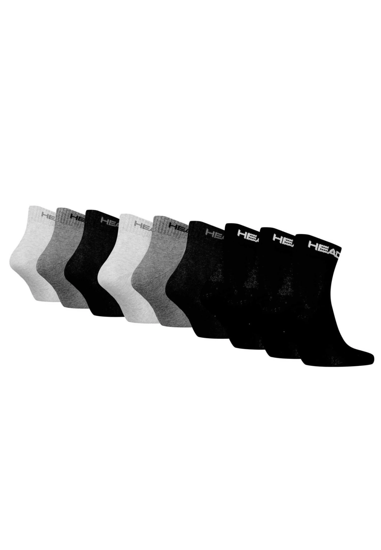 Head Unisex Pack Of 9 - Sportsokken - Grau Schwarz - Afbeelding 2